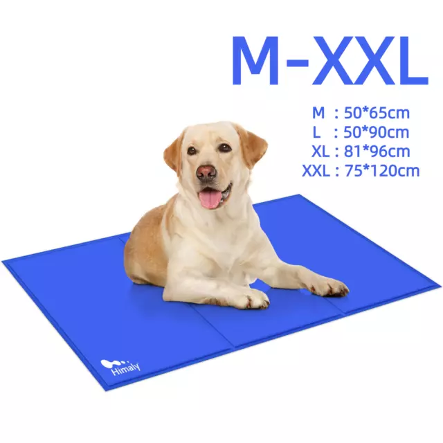 Pet Self Cooling Gel Mat Cool Mat Dogs Cats Rest Pad Bed Mattress Heat Relief UK