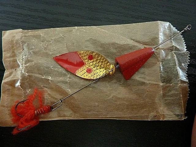 Cuillère tournante ancienne à 2 palettes et corps plombé