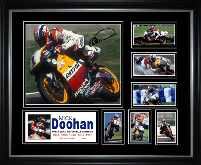 New Mick Doohan Signed Framed Memorabilia