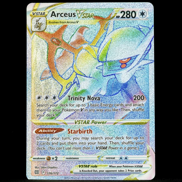 arceus pokemon card vstar rainbow rare Rainbow Arceus VStar Error print pulled from fresh booster : r/PokemonTCG