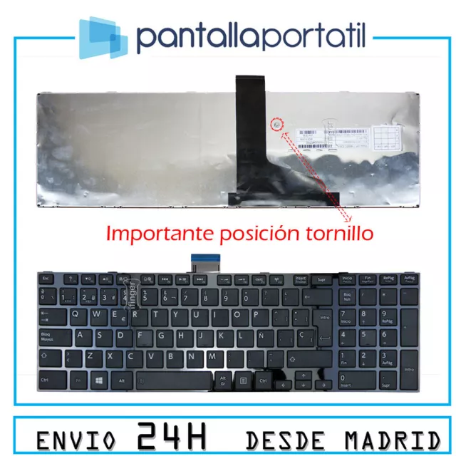 Teclado Español para Portatil Toshiba Satellite L850 repuesto
