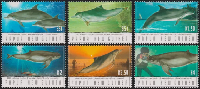Papua New Guinea 2003 Protected Species / Dolphins set (6) MNH SG 994/9 cv £8.45
