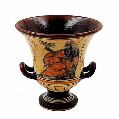 Artemide Ceramica greca antica Cratere 21 cm che mostra la dea Artemide con... 