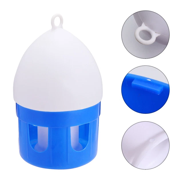 Alimentadores de jaula para pájaros riego fuente potable paloma taza para beber
