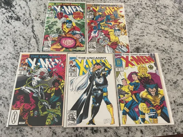 Lot Of 5 Uncanny X-Men Marvel Comic Books #275 289 291 292 293 NM Wolverine J940