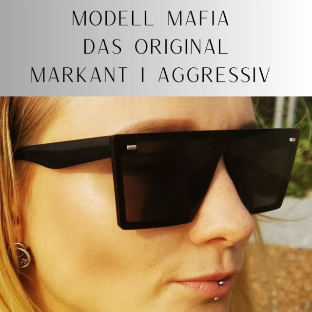 Modelo MAFIA marcativamente agresivo cool negro gafas de sol XL SET by ELITE ZUCHT 2