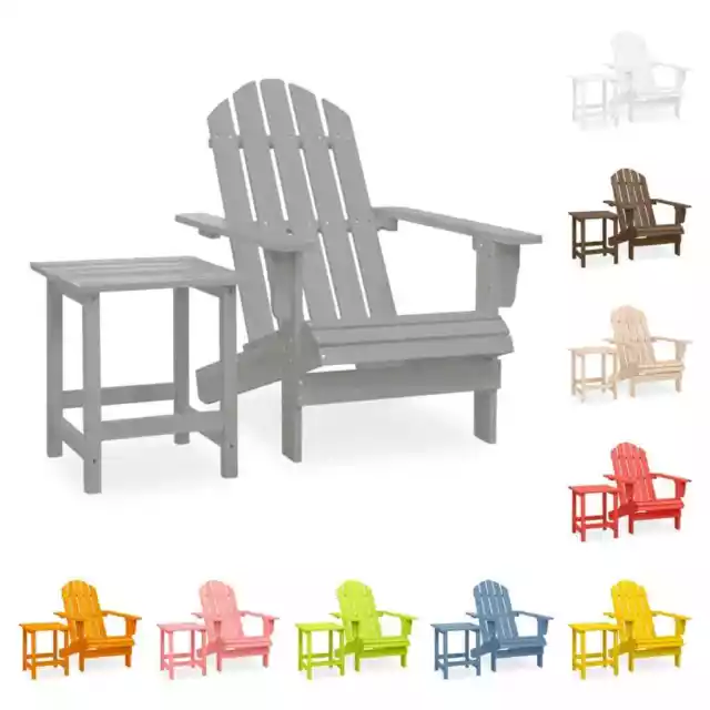 Sapin Solide Chaise de Jardin Adirondack et Table Fauteuil Multicolore
