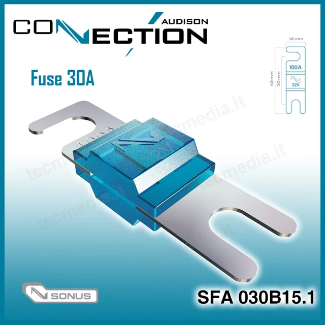 Porte-fusibles Audison BFH14 - Jusqu'à 25mm² - Module Sécurité Audio Voiture
