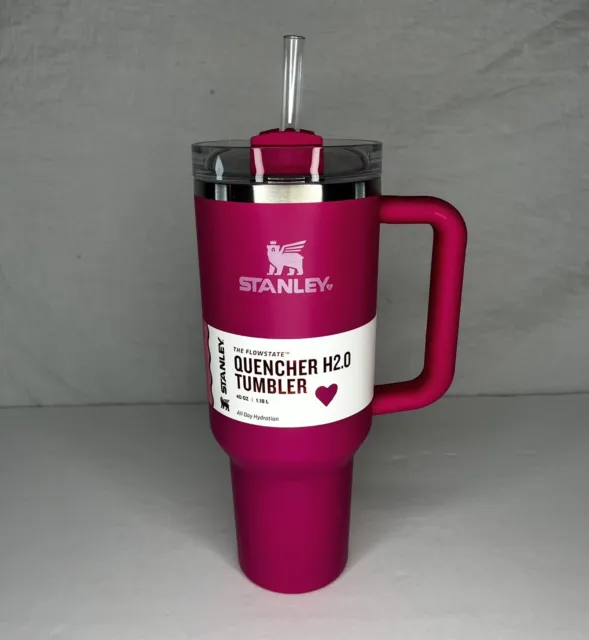 STANLEY 40oz Stainless Steel H2.0 FlowState Quencher Tumbler Flamingo  200-00-4540