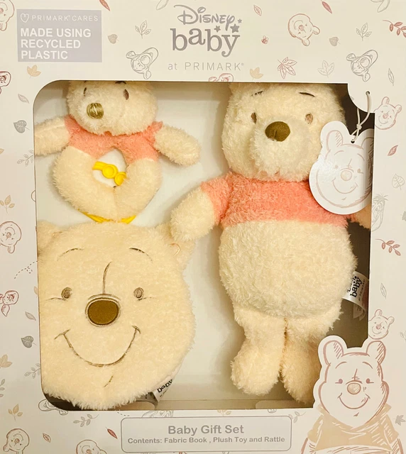 Primark Baby Disney Winnie the Pooh or Piglet Baby Toys Gift Set Yellow or Pink