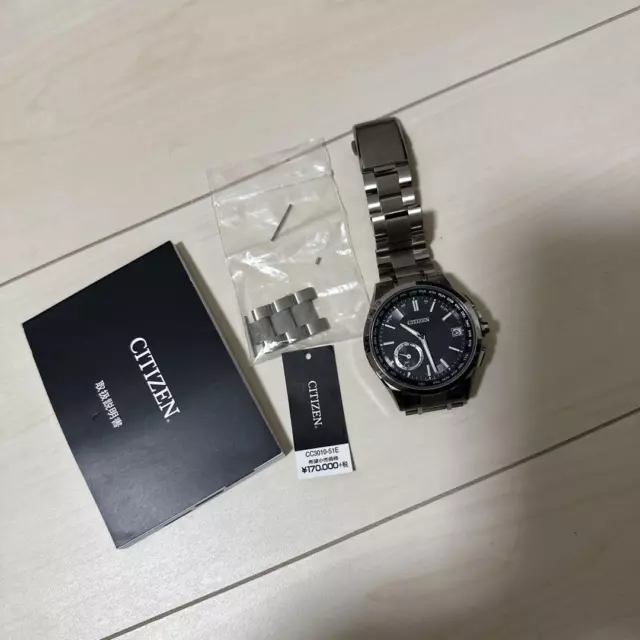CITIZEN ATTESA CC3010 51E Eco Drive Satellite Wave Blk Slv Solar Mens Watch 468.00 PicClick