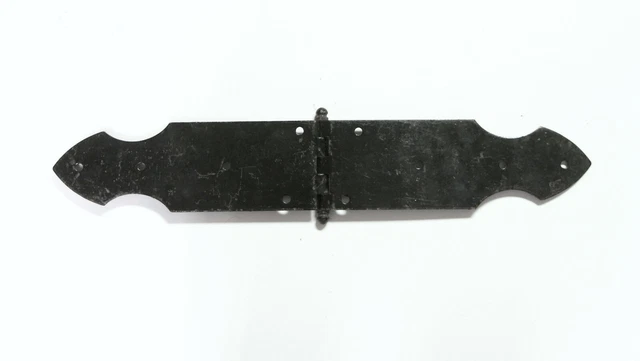 Pair of Antique Richards Wilcox Cast Iron Door Strap Hinges 3