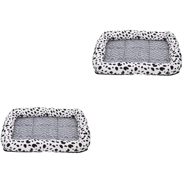 2x Perro Hielo Seda Estera Refrigeración Mascota Almohadilla Mascota Refrigeración Verano Perro Estera