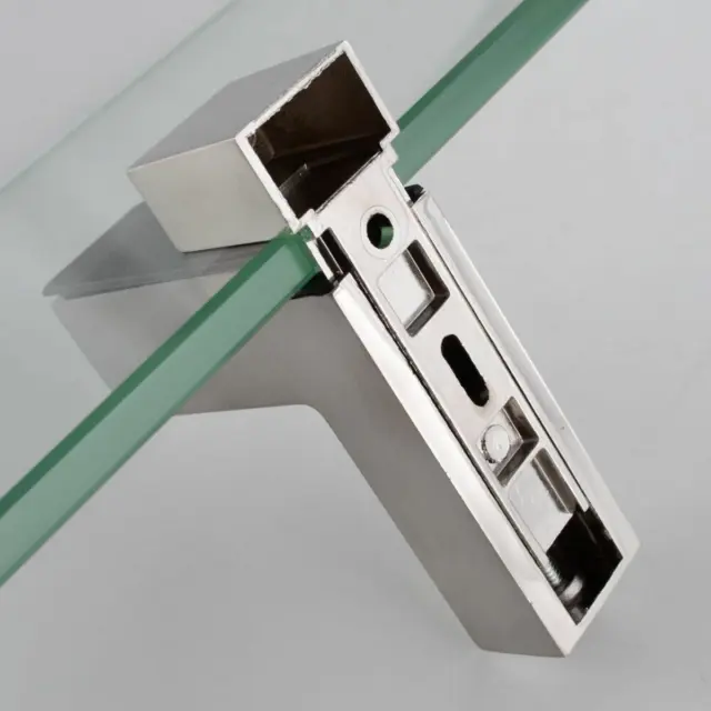 Lot Adjustable Glass Wood Shelves Shelf Holder Bracket Support Wall Mount 3-28mm