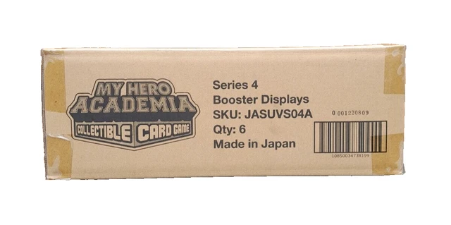 my hero academia booster box 1st edition Collectible Card Game Series 4 Unlimited League of Villains Display | 240-card 24-Pack Booster Display | Ages 14+ | 2 Players | Avg. Playtime 20-30 Mins Midoriya inherits the superpower of the worlds greatest hero My Hero Academia booster collectible
