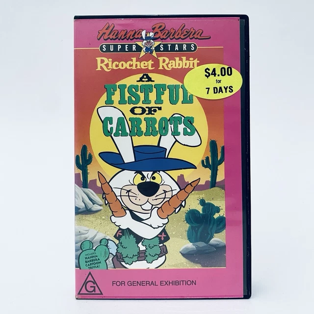 RICOCHET RABBIT (VHS, 1966) Hanna Barbera Kids Cartoon Vintage Video ...