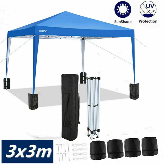 Pavillion 3X3M Faltpavillon Wasserdicht Faltbare Partyzelte Gartenpavillon DHL