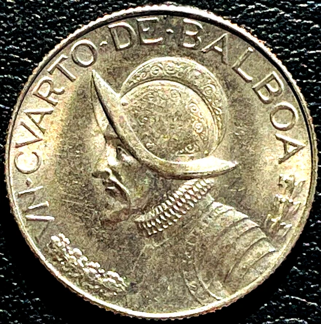 1966 Panama Coin 1/4 Balboa KM# 11.2a Central America Coins Rare Money Free Ship
