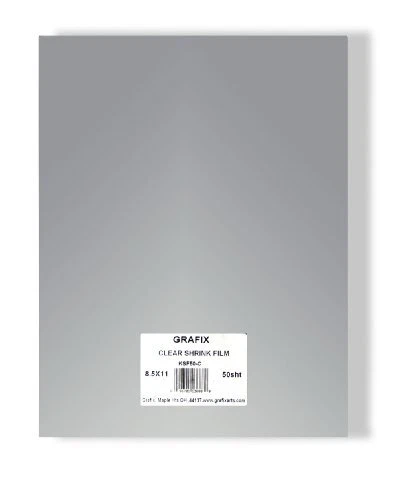 Shrink Film – Clear, 8.5 x 11”, Pack of 50 – Clear, Transparent Shrink...