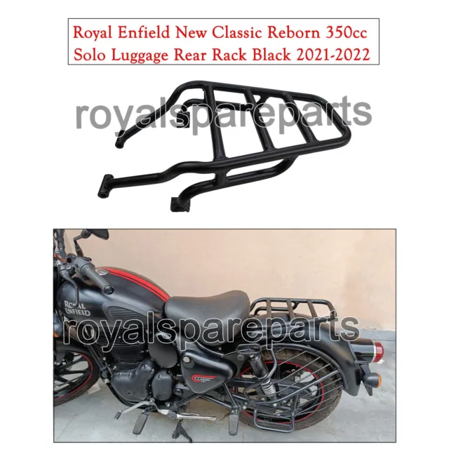 Adapté Pour Royal Enfield Classique Reborn 350 Solo Arrière Bagage Rack Noir