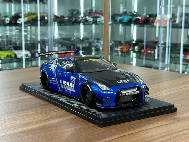 IGNITION MODEL 1:18 Nissan GTR R35 Skyline Blue Metallic LB Works EUR
