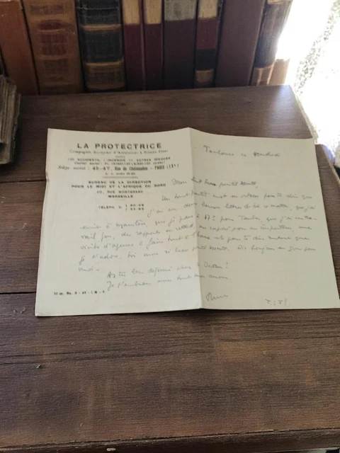 Lettre manuscrite ancienne 1945 WW2 à Henri vintage Seconde Guerre
