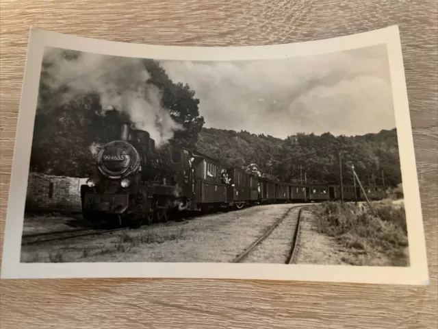 Alte Ansichtskarte, „Rasender Roland“ Putbus-Göhren Rügen, Lokomotive