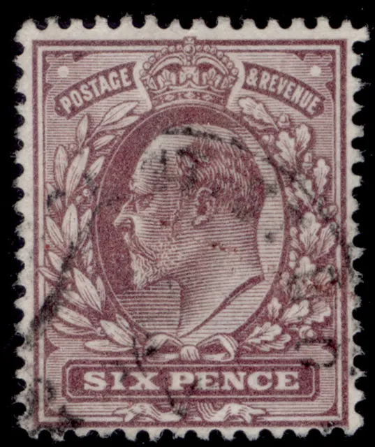 GB EDVII SG297 SPEC M33A(1), 6d dull purple, FINE USED. Cat £22.