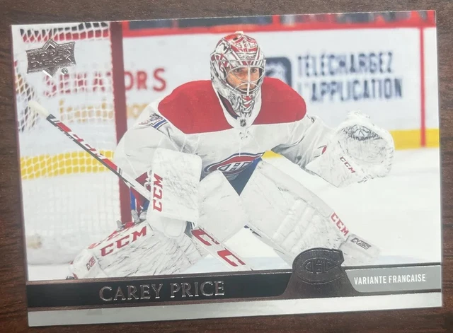 CAREY PRICE 2019-20 UD Series 2 #353 French Variant CANADIANS