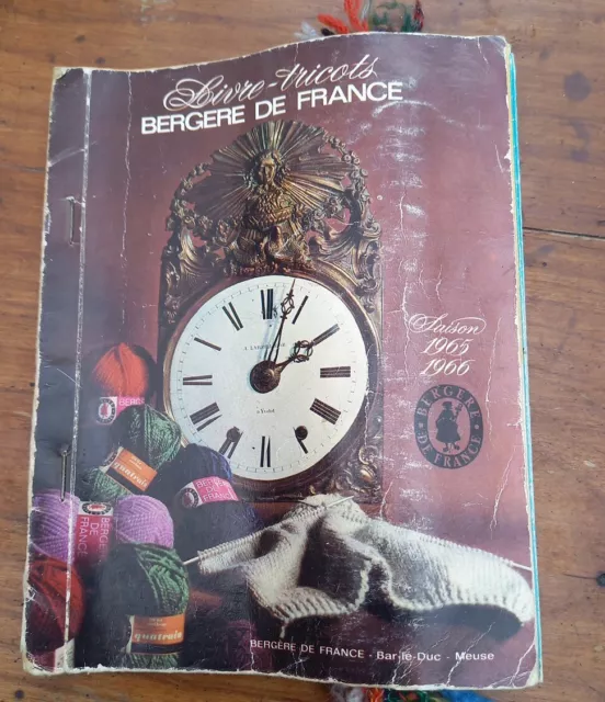 Ancien catalogue Bergère de France / Lainage / Echantillons / Saison 1965/ 66