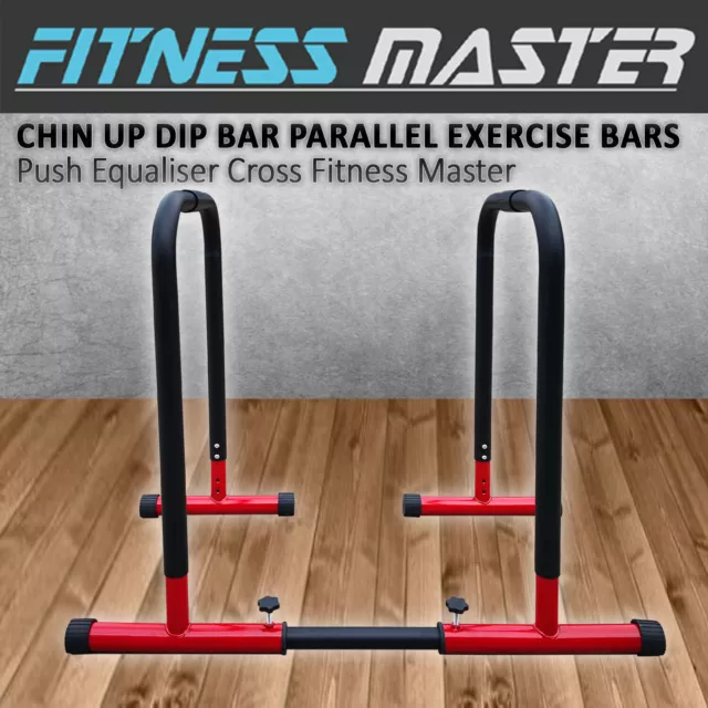 Chin Up Dip Parallel Bar Dips Exercise Push Equaliser Cross Parallette Stand