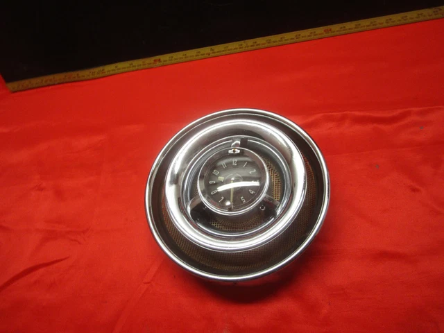 1953 1954 Pontiac Dash Speaker Grille With Clock
