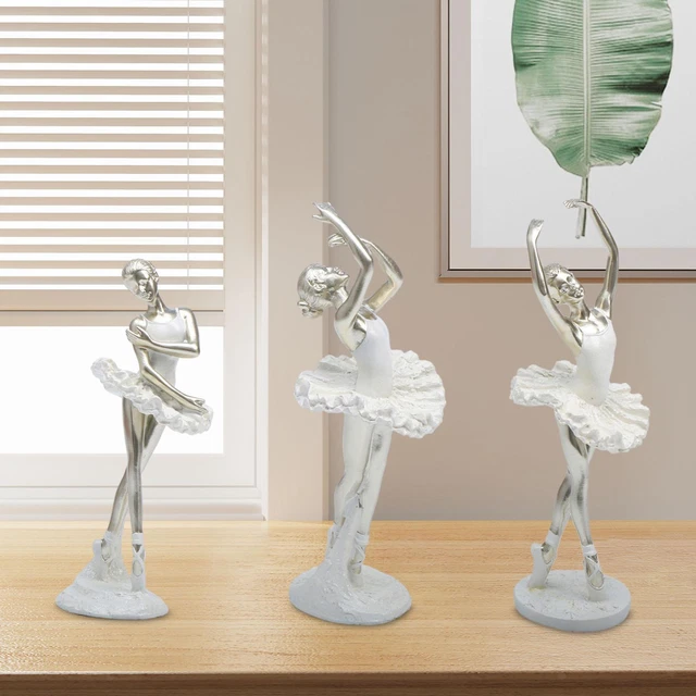 Sculpture décorative blanche, décoration moderne, figurines pour salon, chambre, bureau, armoire à vin, doré Sculpture décorative blanche, décoration moderne, figurines pour salon, chambre, bureau, armoire à vin, doré