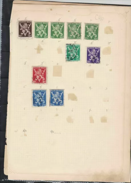 belgium  stamps page ref 18071