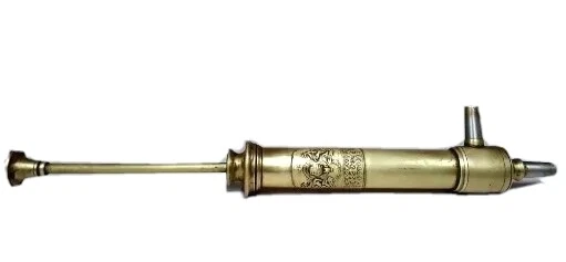 Vintage Joseph Gray & Son Truss Works Sheffield Brass syringe Medical Equipments