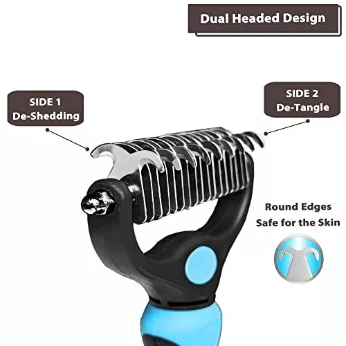 Professional Dog and Cat Brush for Shedding, Ideal Deshedding Tool, for Long ... 2