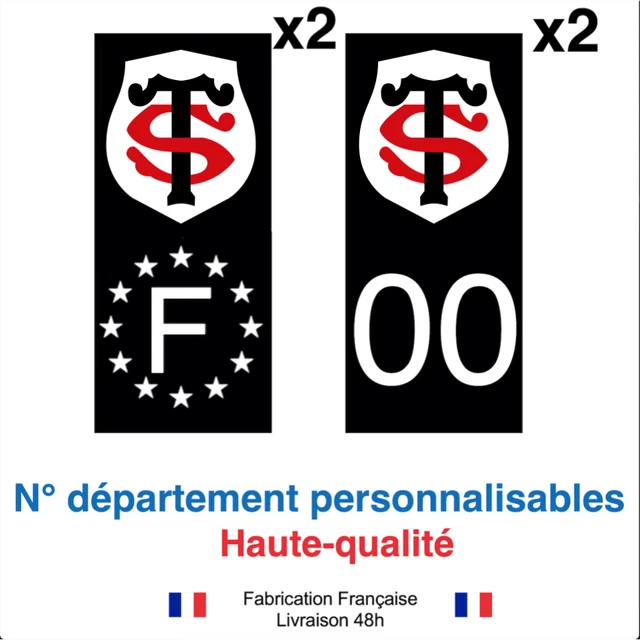 Autocollant De Plaque Immatriculation Moto KTM - Bleu, Décoratif, Made In France