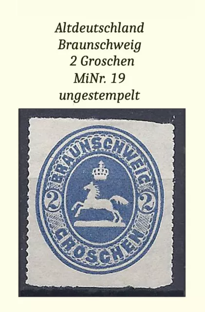 AD Braunschweig MiNr.  19 ungestempelt.