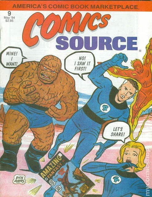Comics Source #9 VG 1994 Stock Image Low Grade
