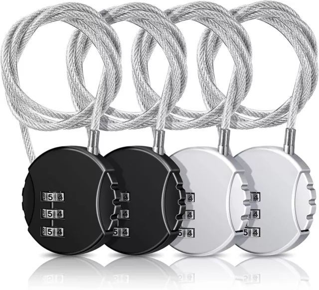 3 Digit Combination Password Lock Travel Luggage Suitcase Lock Small Padlock 3