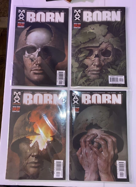 Max Comics The Punisher BORN #1-4 Complete Run 2003 Origin Garth Ennis Palmer