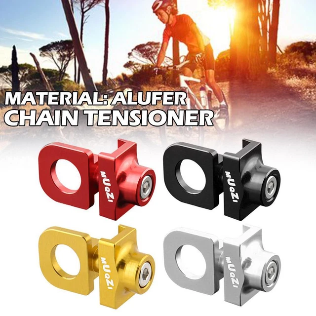 Bicycle Chain Tugs Adjuster Tensioner Aluminum Alloy BMX Fastener , Fixie B5A7