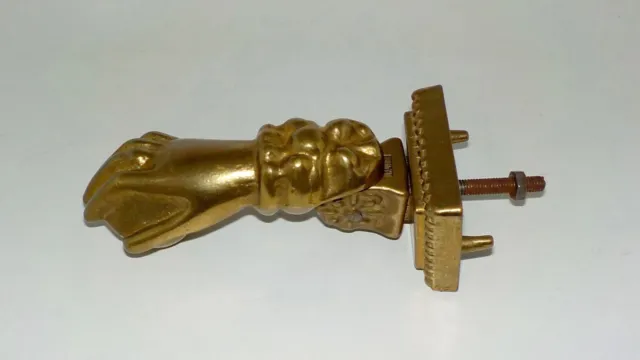 Heurtoir de Porte en bronze ou laiton massif en forme main