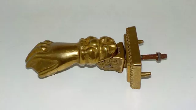 Heurtoir de Porte en bronze ou laiton massif en forme main
