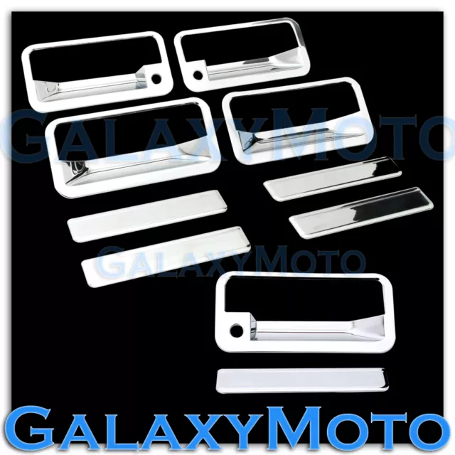 92-99 GMC+Chevy Suburban Chrome Plated 4 Door Handle+PSG Keyhole+Tailgate Cover
