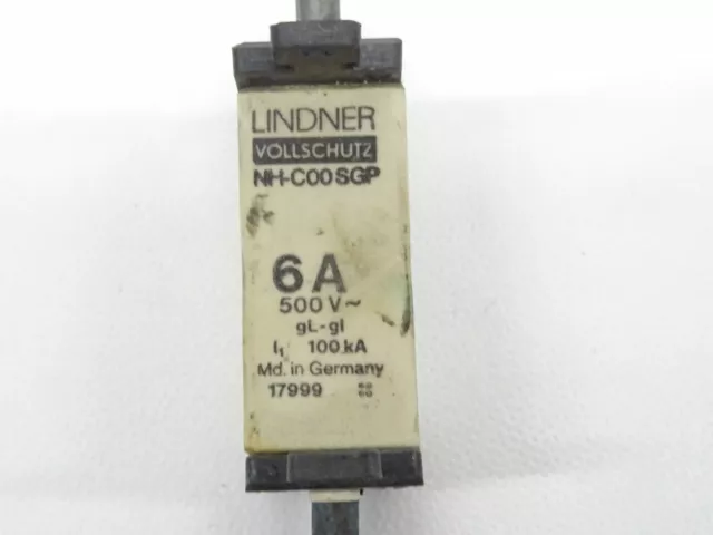 Lindner NH-C00SGP 6A Insert Fusible 500V