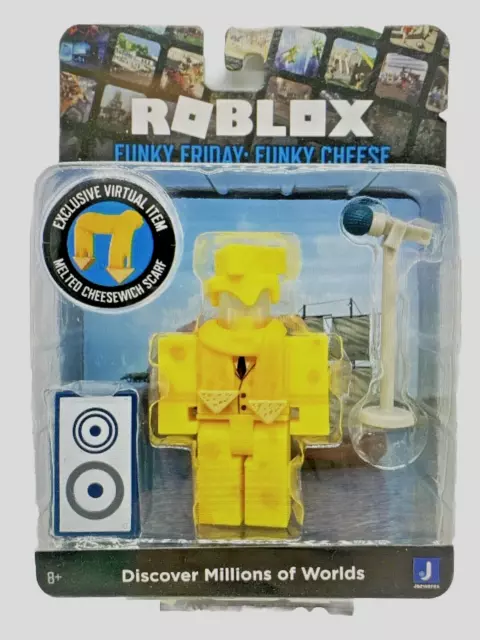 ROBLOX Funky Friday Cheese Figure Video Game Code App Boys Toys NEW NIP