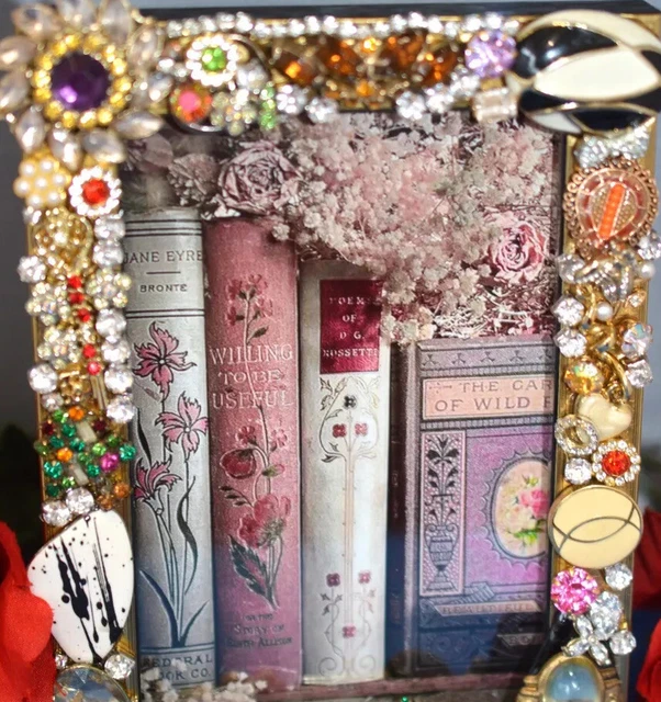 Jewelry Decorated  Art Picture Frame " Fits A  4X6 Photo