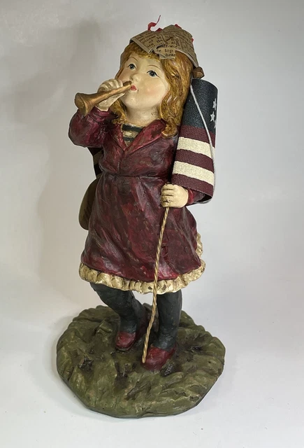 Ragon House Bugle Girl Vintage Inspired Patriotic Figure 10 inches 4th of July Ragon House Bugle Girl Vintage Inspired Patriotic Figure 10 inches 4th of July