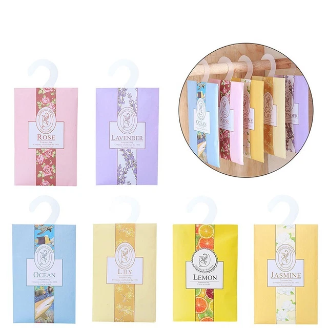 Goditi la fragranza fresca con 6 pz bustine deodorante per ambienti sacchetto aromatico naturale appeso